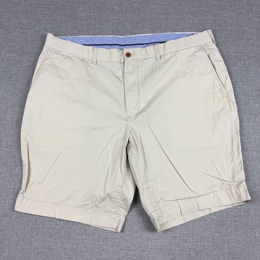 Polo Ralph Lauren Shorts Mens 40 Beige Cotton Chino Classic Fit 9 Inseam Casual